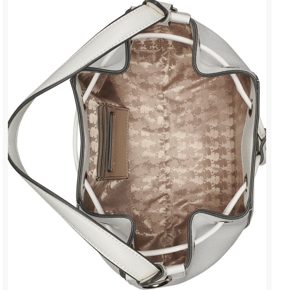 Karl Lagerfeld White Shoulder Bag with Black Accents - Picture 4 of 5